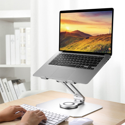 Soporte Para Computadora Portátil Con Base Giratoria De 360°