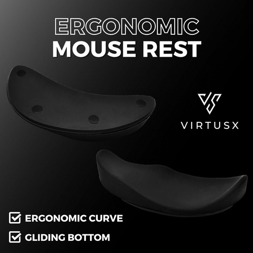 Virtusx Reposamuñecas Ergonómico Para Ratón, Reposamuñeca...