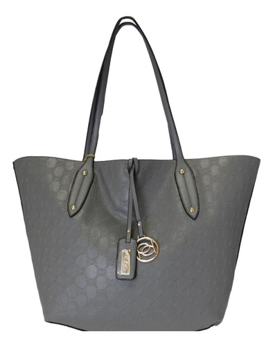 Bolsa Para Mujer Marca Bebe Tote Gris Original E01-1358