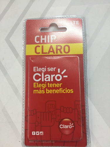 Chip Prepago Compañía Claro 3g/lte