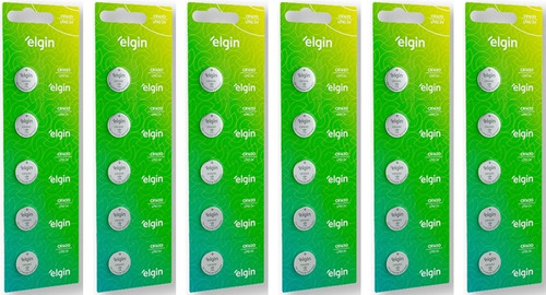 30 Bateria Pilha Elgin Moeda Cr1620 3v Original