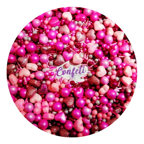 Sprinkle Confeti San Valentin Corazon Rosa