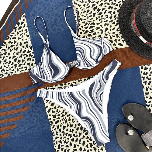 Conjunto De Bikini E A La Moda Para Mujer, Traje De Baño De