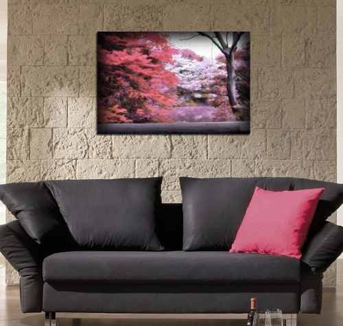 Vinilo Decorativo 40x60cm Japon Cerezos Arbol Paisaje