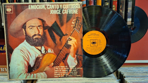 Jorge Cafrune Emocion Canto Y Guitarra Vinilo Ex