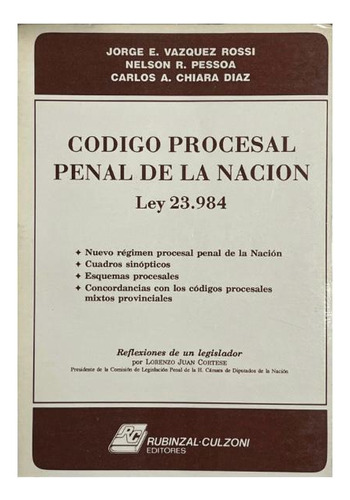 Código Procesal Penal De La Nación (usado) - Vazquez Rossi, 