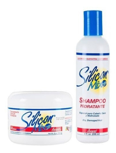 Kit Shampoo Hidratante 236ml + Mascara Hidrat. Silicon Mix