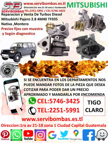 Reparacion Turbo Mitsubishi Nativa 4m40,4m41 2.8,3.2 Tf035