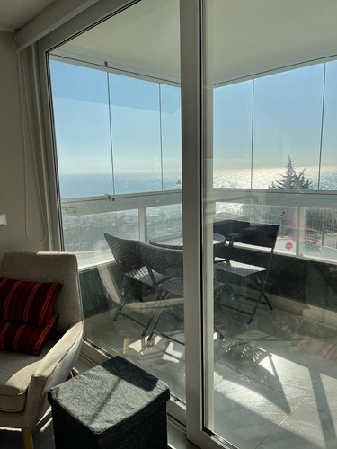 Imagen 3 de 15 de Oportunidad Departamento En Con Con Con Vista Al Mar Hermoso