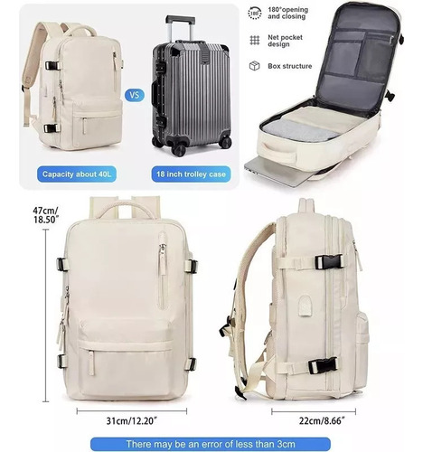 Xb Mochila De Viaje Grande Multifuncional