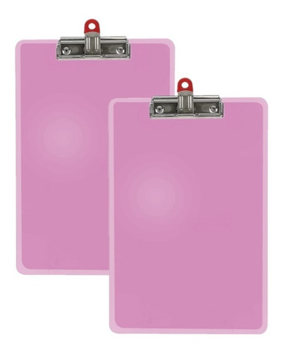 2 Pack Tabla De Apoyo Tamaño Carta Con I-clip En Colores