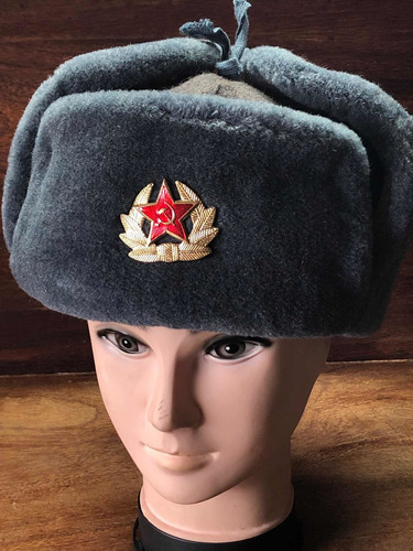 Hushanka Gorro Ruso Original Del Ejército Ex Urss.  Único 62