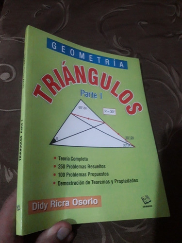 Libro Geometría Triángulos Tomo 1 Didy Ricra Osorio