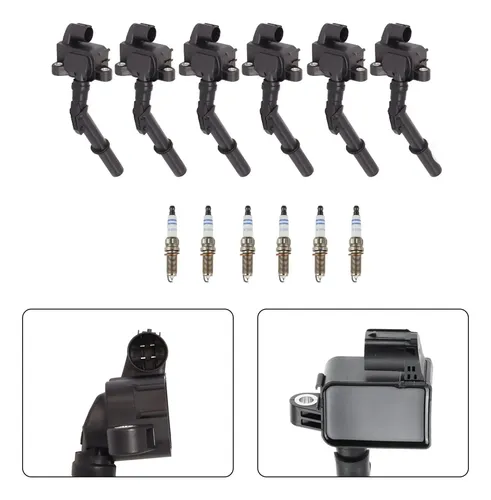 Bobinas + Bujías NGK Para Mercedes C300 C350 E350 V6: Set 6 Piezas (Mejora Rendimiento)