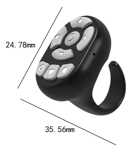 Anillo De Control Inalámbrico Para Dispositivos Negro
