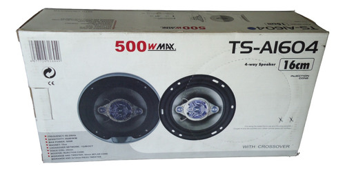 Par Parlantes Auto 4 Vias 16cm 500w 90db Dome Tweeter Y +++