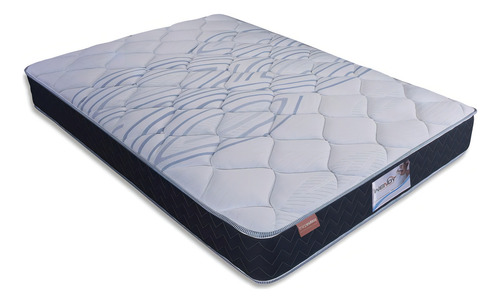 Colchón Matrimonial De Resorte Serta Legend 22cm Medio Color Azul Acero