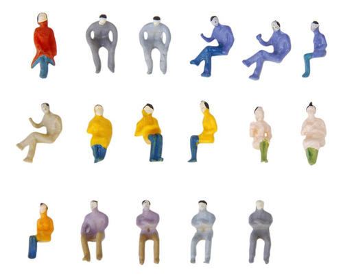 100 Pessoas Sentadas Pintadas De Passageiros Modelo De