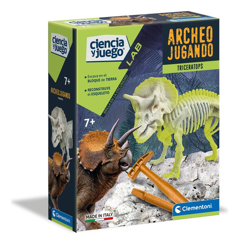 Juego De Excavacion Laboratorio Clementoni - Triceratops