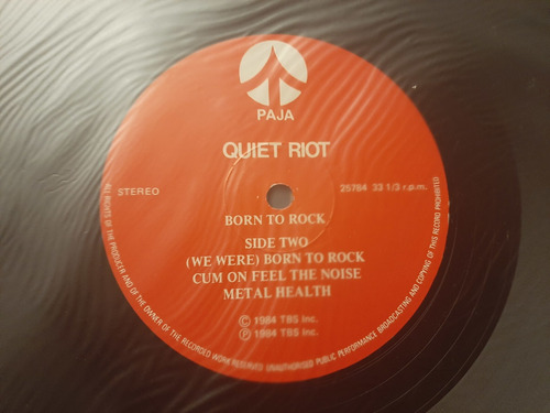 Imagem 7 de 7 de Lp Quiet Riot - Born To Rock - Live Usa ´84