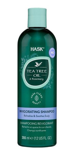 Imagen 1 de 6 de Hask Shampoo Tea Tree & Rosemary 355 Ml