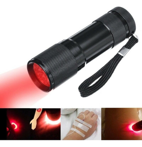 Linterna De Luz Led Roja Con Imagen De Venas Infrarrojas .