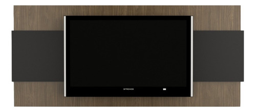 Panel De Led Moderno Evo20 Tv Lcd Incluye Soporte Rack + Sin Cargo Capital Federal ! Color Nogal Con Negro