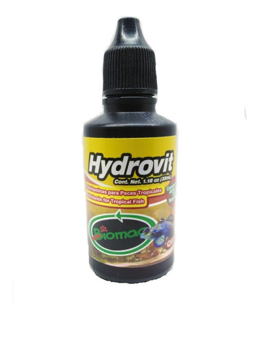 Hydrovit Biomaa 35ml Vitaminas Para Peces Tropicales 2piezas