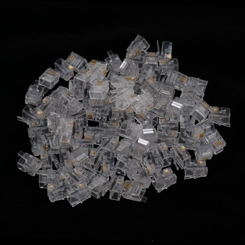 100 Piezas Rj11 Rj-11 6p4c Enchufe Modular Cable De