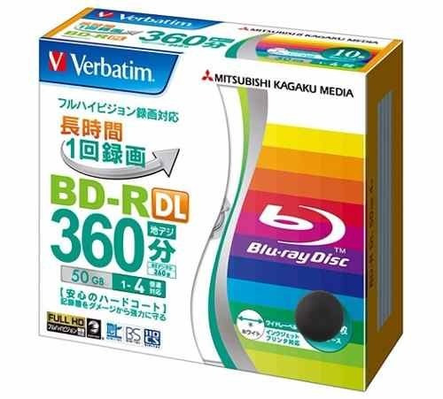 Disco virgen BD-R DL Verbatim imprimible de 4x por 20 unidades