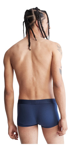 Boxer Calvin Klein Black Trunk Microfibra Azul Original