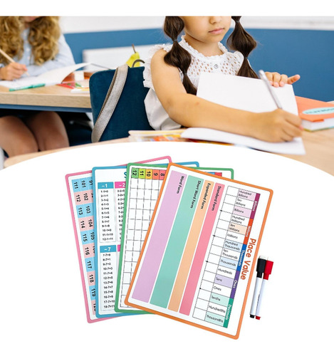 4pcs Tabla De Sustracción De La Tabla De Matemáticas De