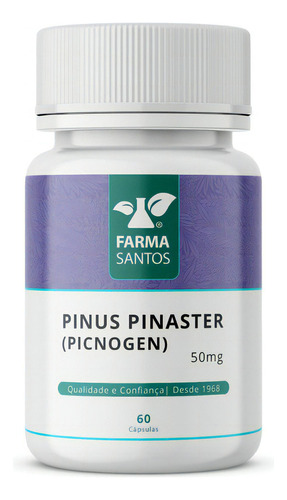 Pinus Pinaster (picnogen) 50mg 60 Cáps- Extrato 100% Natural