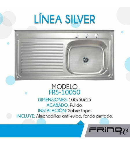 Fregaderos En Acero Inoxidable Marca Frinox