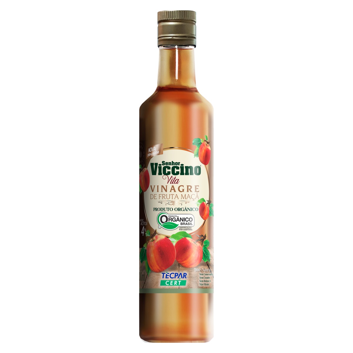 Vinagre de Maçã Orgânico Senhor Viccino Vita Vidro 500ml