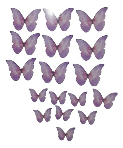 Mariposas Violetas Impresas Ideal Para Decorar Tortas 