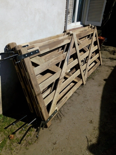 Tranqueras Rural De Madera Dura (guayubira) De 3 Mts X 1.20