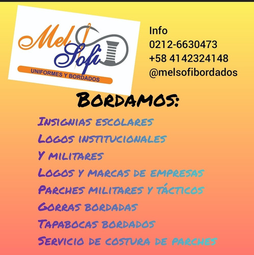 Imagen 1 de 5 de Servicio De Bordados