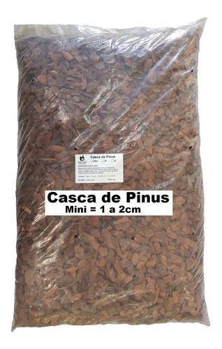 12kg Casca De Pinus Polida Orquideas 30litros - Frete Grátis