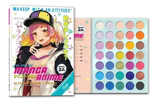 Paleta De 35 Sombras Y Pigmentos Para Ojos Manga Anime Book 2a Rude Cosmetics