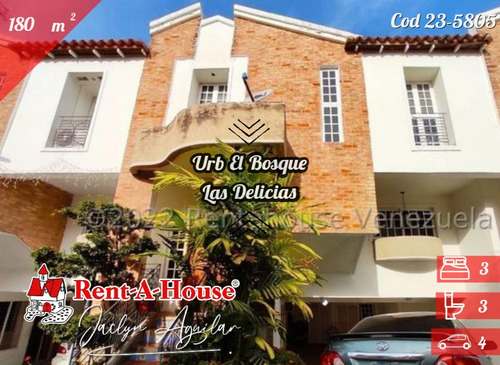 Townhouse En Venta Las Delicias El Bosque 23-5805 Jja