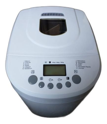 Maquina De Hacer Pan Nex Modelo Bm360020 Color Blanco