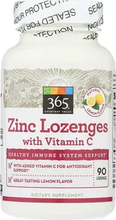 365 Everyday Value - Pastilla De Zinc Con Vitamina C, 90 Uni