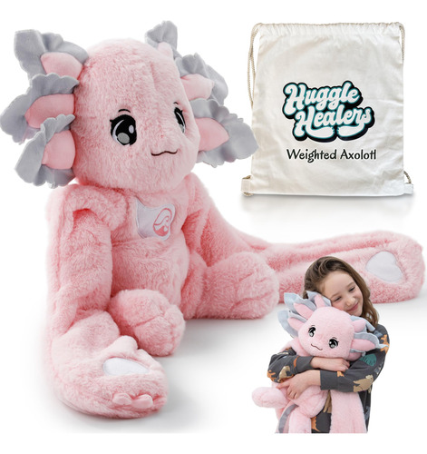 Huggle Healers Axolotl - Animal De Peluche Con Peso, Lo Ulti