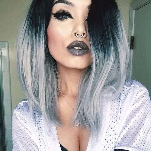 Imagem 3 de 6 de Front Lace Fibra Futura Chanel Ombre Hair Loiro Platinado