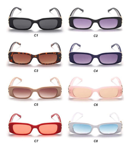 Anteojos De Sol Retro Vintage Oval Bb Moderno 33