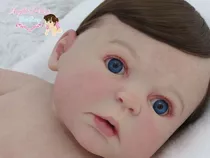 Boneca Bebe menino,2255cm Bebê Reborn de silicone original,Olhos abertos  reborn baby realista com genitales traje azul garrafa, chupeta silicone  sólido molinho corpo inteiro lavável,Loiro : : Brinquedos e  Jogos