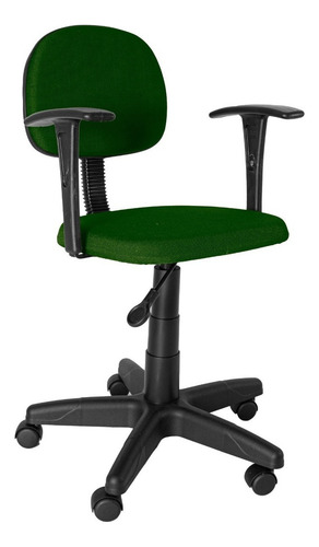 Cadeira Sec. Gir. Carenada C/ Braço Fixo T Reto J Serrano Cor Verde