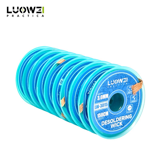 Kit Com 10 Fita Malhas Dessoldadora Lw-3015 3,0mm 150cm