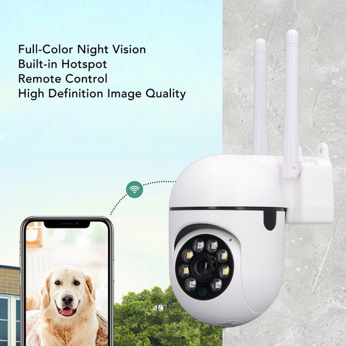 J Câmera De Segurança Ptz Wi-fi Hd 1080p Para Uso Interno E
